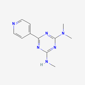 2-N,2-N,4-N-trimethyl-6-pyridin-4-yl-1,3,5-triazine-2,4-diamine