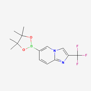 6-(4,4,5,5-Tetramethyl-1,3,2-dioxaborolan-2-yl)-2-(trifluoromethyl)imidazo[1,2-a]pyridine