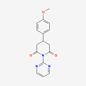 4-(4-Methoxyphenyl)-1-(pyrimidin-2-yl)piperidine-2,6-dione