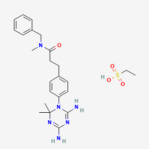 N-benzyl-3-[4-(4,6-diamino-2,2-dimethyl-1,3,5-triazin-1-yl)phenyl]-N-methylpropanamide;ethanesulfonic acid