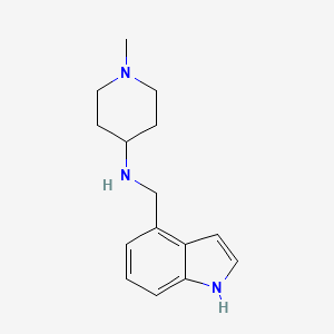 molecular formula C15H21N3 B1401099 N-[(1H-indol-4-yl)methyl]-1-methylpiperidin-4-amine CAS No. 1479996-58-1