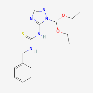 1-Benzyl-3-[2-(diethoxymethyl)-1,2,4-triazol-3-yl]thiourea