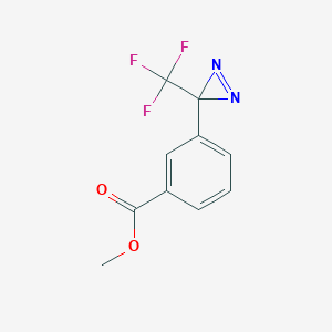 molecular formula C10H7F3N2O2 B14011010 Methyl 3-(3-(trifluoromethyl)-3H-diazirin-3-yl)benzoate 