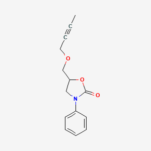 5-[(But-2-yn-1-yloxy)methyl]-3-phenyl-1,3-oxazolidin-2-one