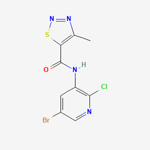 N5-(5-bromo-2-chloro-3-pyridyl)-4-methyl-1,2,3-thiadiazole-5-carboxamide