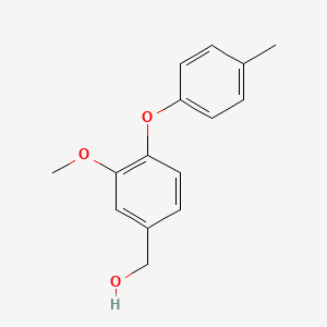 [3-Methoxy-4-(4-methylphenoxy)phenyl]methanol