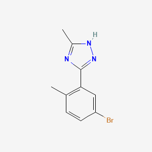 5-(5-Bromo-2-methylphenyl)-3-methyl-1H-1,2,4-triazole