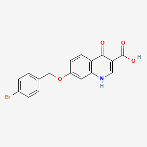 7-[(4-bromophenyl)methoxy]-4-oxo-1H-quinoline-3-carboxylic acid