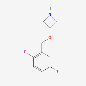 molecular formula C10H11F2NO B1401108 3-[(2,5-Difluorophenyl)methoxy]azetidine CAS No. 1121599-08-3