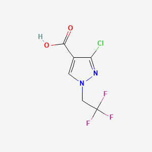 3-Chloro-1-(2,2,2-trifluoroethyl)-1H-pyrazole-4-carboxylic acid