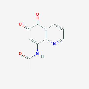 N-(5,6-dioxoquinolin-8-yl)acetamide