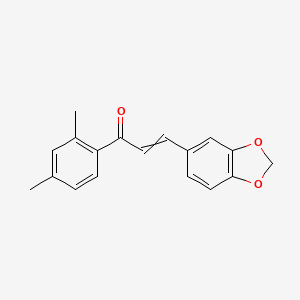 3-(1,3-Benzodioxol-5-yl)-1-(2,4-dimethylphenyl)prop-2-en-1-one