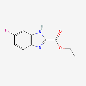 molecular formula C10H9FN2O2 B1401111 6-Fluoro-1H-benzoimidazole-2-carboxylic acid ethyl ester CAS No. 1340179-82-9