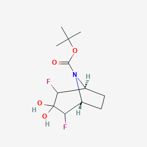 cis 8-Boc-2,4-difluoro-3,3-dihydroxy-8-azabicyclo[3.2.1]octane