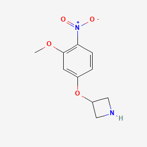 molecular formula C10H12N2O4 B1401122 3-(3-Methoxy-4-nitrophenoxy)-azetidine CAS No. 1344094-78-5