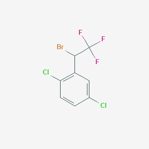 B1401137 2-(1-Bromo-2,2,2-trifluoroethyl)-1,4-dichlorobenzene CAS No. 1342777-81-4