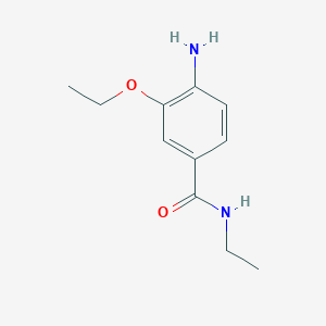 molecular formula C11H16N2O2 B1401143 4-氨基-3-乙氧基-N-乙基苯甲酰胺 CAS No. 912838-92-7