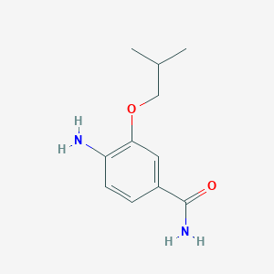 molecular formula C11H16N2O2 B1401148 4-氨基-3-异丁氧基苯甲酰胺 CAS No. 1344074-79-8