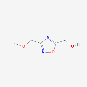 molecular formula C5H8N2O3 B1401152 [3-(甲氧甲基)-1,2,4-恶二唑-5-基]甲醇 CAS No. 1344061-64-8