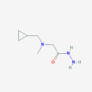 molecular formula C7H15N3O B1401166 2-[(Cyclopropylmethyl)(methyl)amino]acetohydrazide CAS No. 1378588-93-2