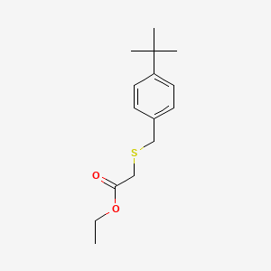 Ethyl 2-[(4-tert-butylphenyl)methylsulfanyl]acetate