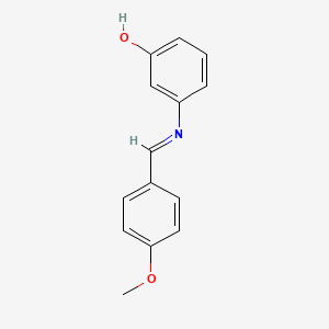 3-{[(e)-(4-Methoxyphenyl)methylidene]amino}phenol