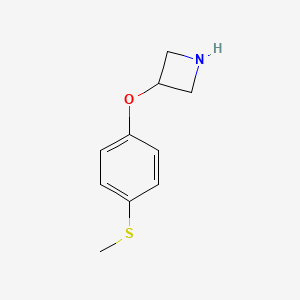 B1401169 3-[4-(Methylsulfanyl)phenoxy]azetidine CAS No. 1341801-42-0