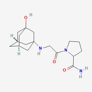 1-(((1R,3R,5R,7S)-3-Hydroxyadamantan-1-YL)glycyl)pyrrolidine-2-carboxamide