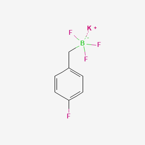 molecular formula C7H6BF4K B1401171 三氟[(4-氟苯基)甲基]硼酸钾 CAS No. 1494466-28-2