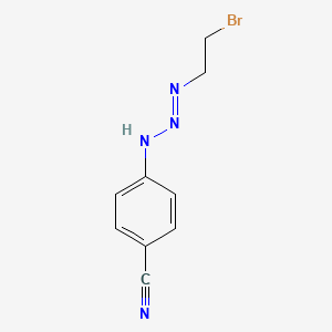 4-[(2E)-3-(2-Bromoethyl)triaz-2-en-1-yl]benzonitrile