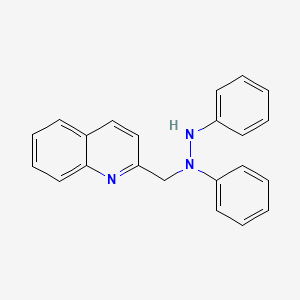 2-[(1,2-Diphenylhydrazinyl)methyl]quinoline