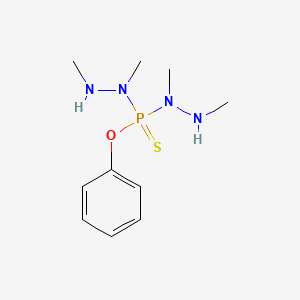 1,2-Dimethyl-1-[[methyl(methylamino)amino]-phenoxyphosphinothioyl]hydrazine