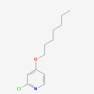 molecular formula C12H18ClNO B1401177 2-Chloro-4-(heptyloxy)pyridine CAS No. 1069098-66-3