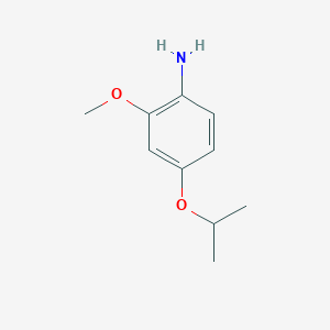 molecular formula C10H15NO2 B1401180 2-Methoxy-4-(propan-2-yloxy)aniline CAS No. 1342903-28-9