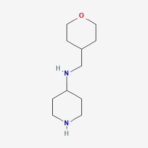 molecular formula C11H22N2O B1401185 N-[(oxan-4-yl)methyl]piperidin-4-amine CAS No. 1340252-11-0