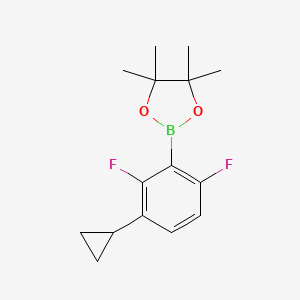 2-(3-Cyclopropyl-2,6-difluorophenyl)-4,4,5,5-tetramethyl-1,3,2-dioxaborolane