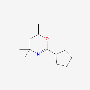 4H-1,3-Oxazine,2-cyclopentyl-5,6-dihydro-4,4,6-trimethyl-