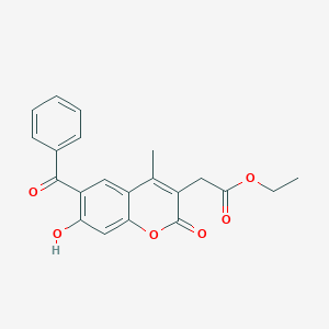 Ethyl 2-(6-benzoyl-7-hydroxy-4-methyl-2-oxo-chromen-3-YL)acetate