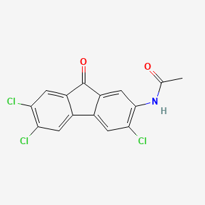 N-(3,6,7-trichloro-9-oxofluoren-2-yl)acetamide