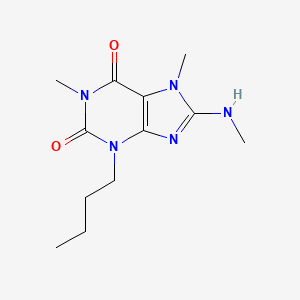 3-Butyl-1,7-dimethyl-8-(methylamino)purine-2,6-dione