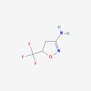 5-(Trifluoromethyl)-4,5-dihydro-1,2-oxazol-3-amine