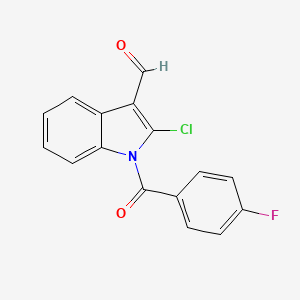 2-Chloro-1-(4-fluorobenzoyl)indole-3-carbaldehyde