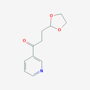 molecular formula C11H13NO3 B014012 2-[3-Oxo-3-(3-pyridyl)propyl]-1,3-dioxolane CAS No. 109065-57-8