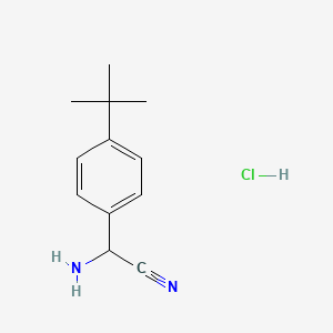 2-Amino-2-(4-(tert-butyl)phenyl)acetonitrile hydrochloride