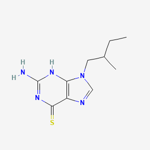 2-amino-9-(2-methylbutyl)-3,9-dihydro-6H-purine-6-thione