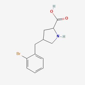 4-[(2-Bromophenyl)methyl]pyrrolidine-2-carboxylic acid