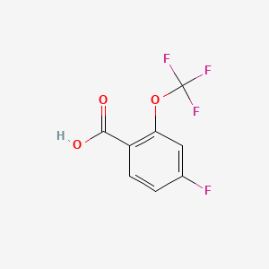 molecular formula C8H4F4O3 B1401208 4-Fluoro-2-(trifluoromethoxy)benzoic acid CAS No. 1242250-37-8