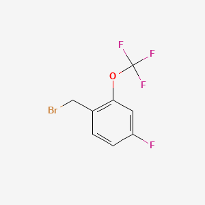 molecular formula C8H5BrF4O B1401209 1-(Bromomethyl)-4-fluoro-2-(trifluoromethoxy)benzene CAS No. 1323966-22-8