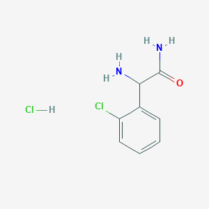 B1401218 (R)-2-amino-2-(2-chlorophenyl)acetamide hydrochloride CAS No. 374629-84-2