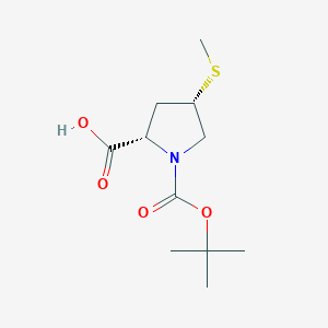 B1401219 (4S)-1-Boc-4-methylthiol-L-proline CAS No. 188109-89-9